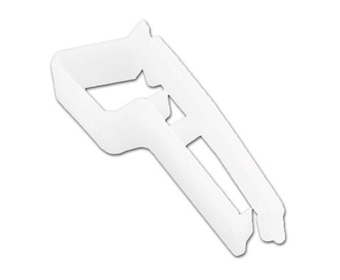 BRADY PEOPLE ID, STURDI CLIP (RESUSABLE WHITE PLASTIC), SOLD IN PACKS OF 100, PRICED PER PAC